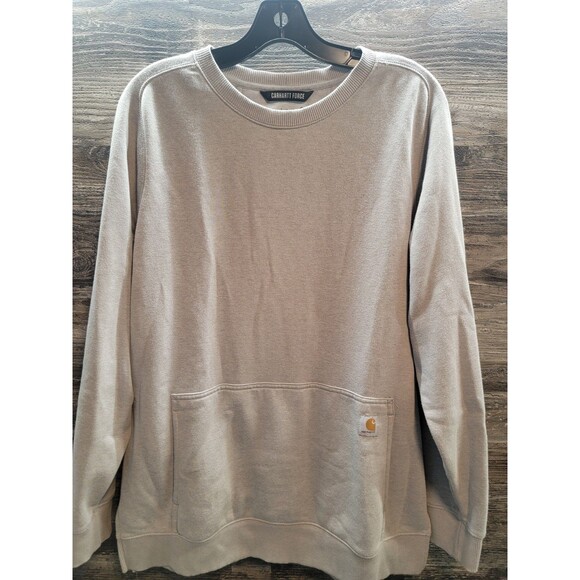 Carhartt Other - Carhartt Force Relaxed Fit Crewneck Sweatshirt Kangaroo Pocket Gray Size L